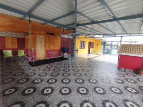 Red fort wood house